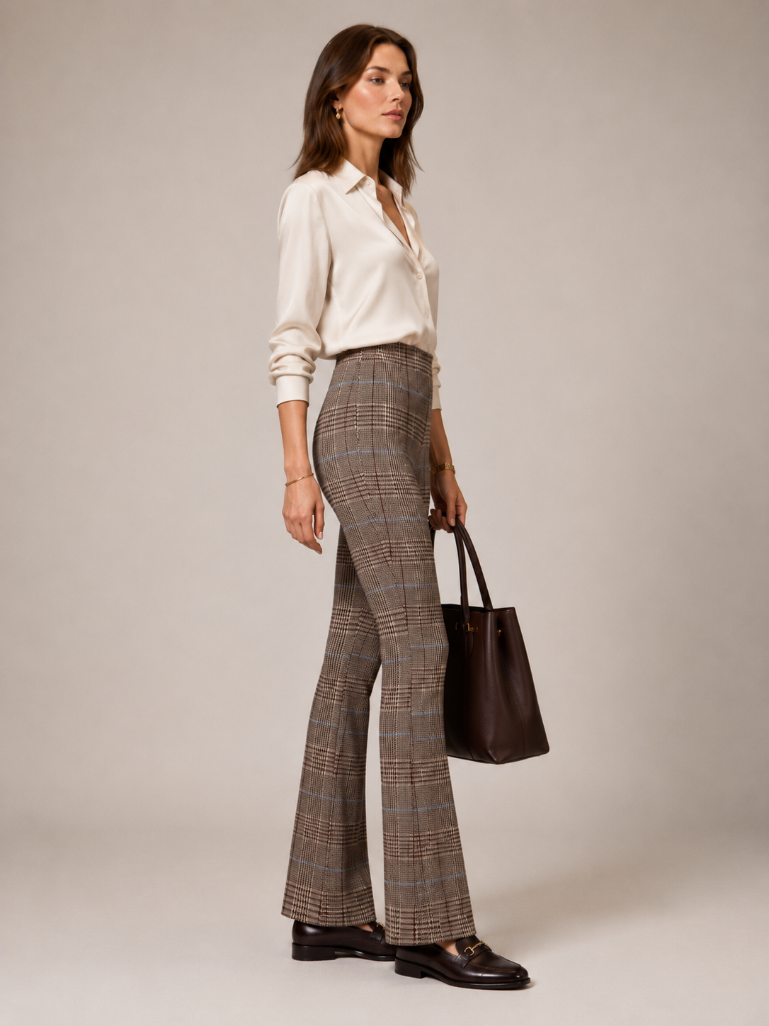 Statement-Hose „Cindessa“ Hahnentritt-/Karo-Muster
