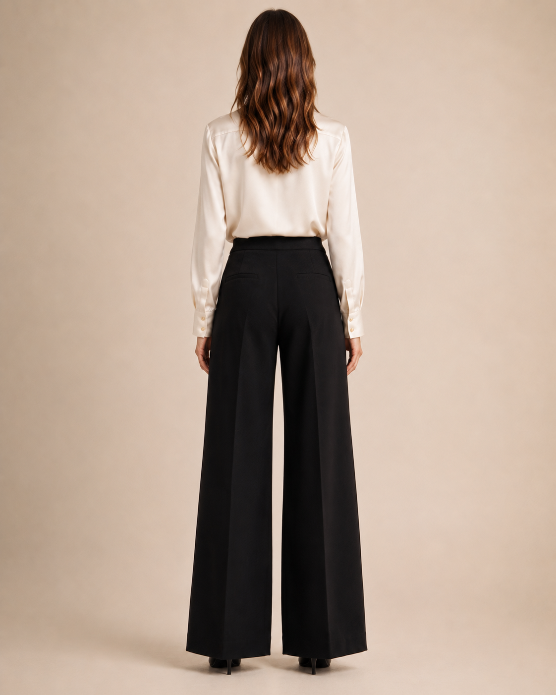 Statement-Hose „Bridget“ Dunkelbraun