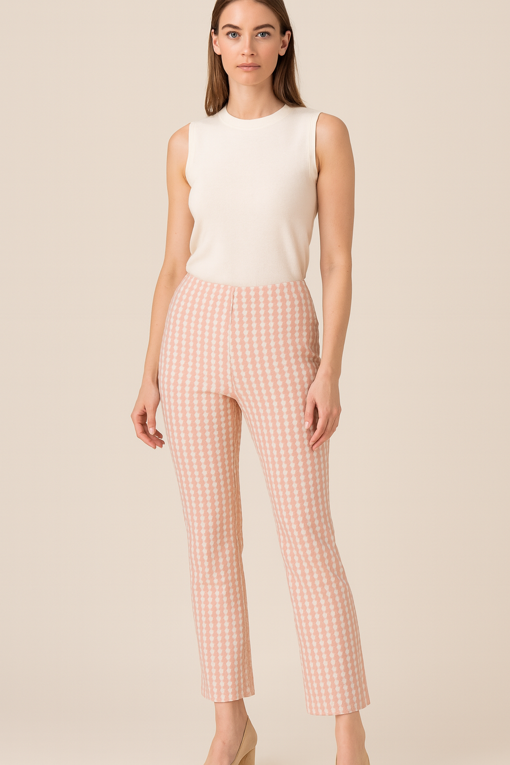 Hose „Cindy Rose“ Rosa | Weiß