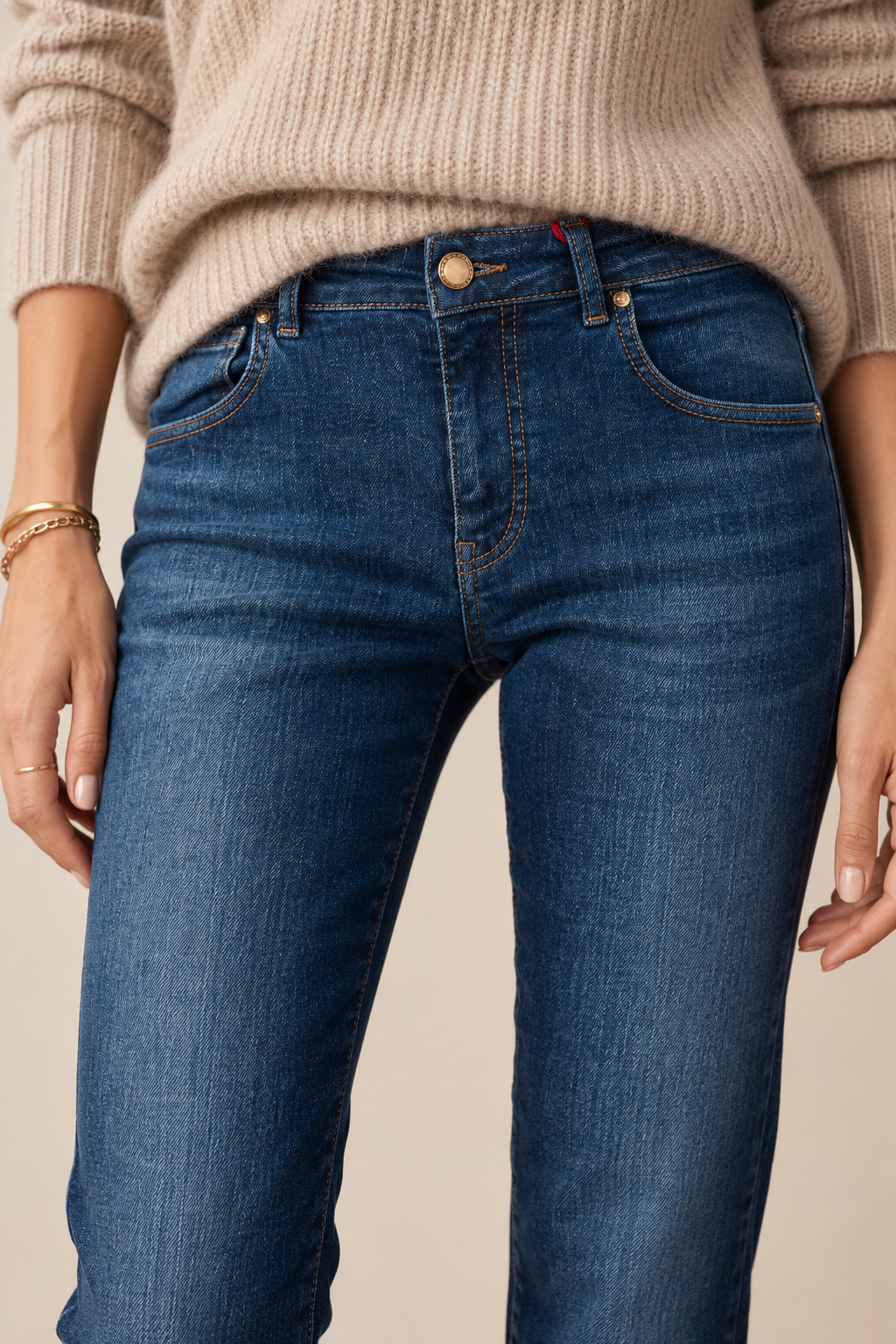 Denim-Jeans „Caren“ Blau