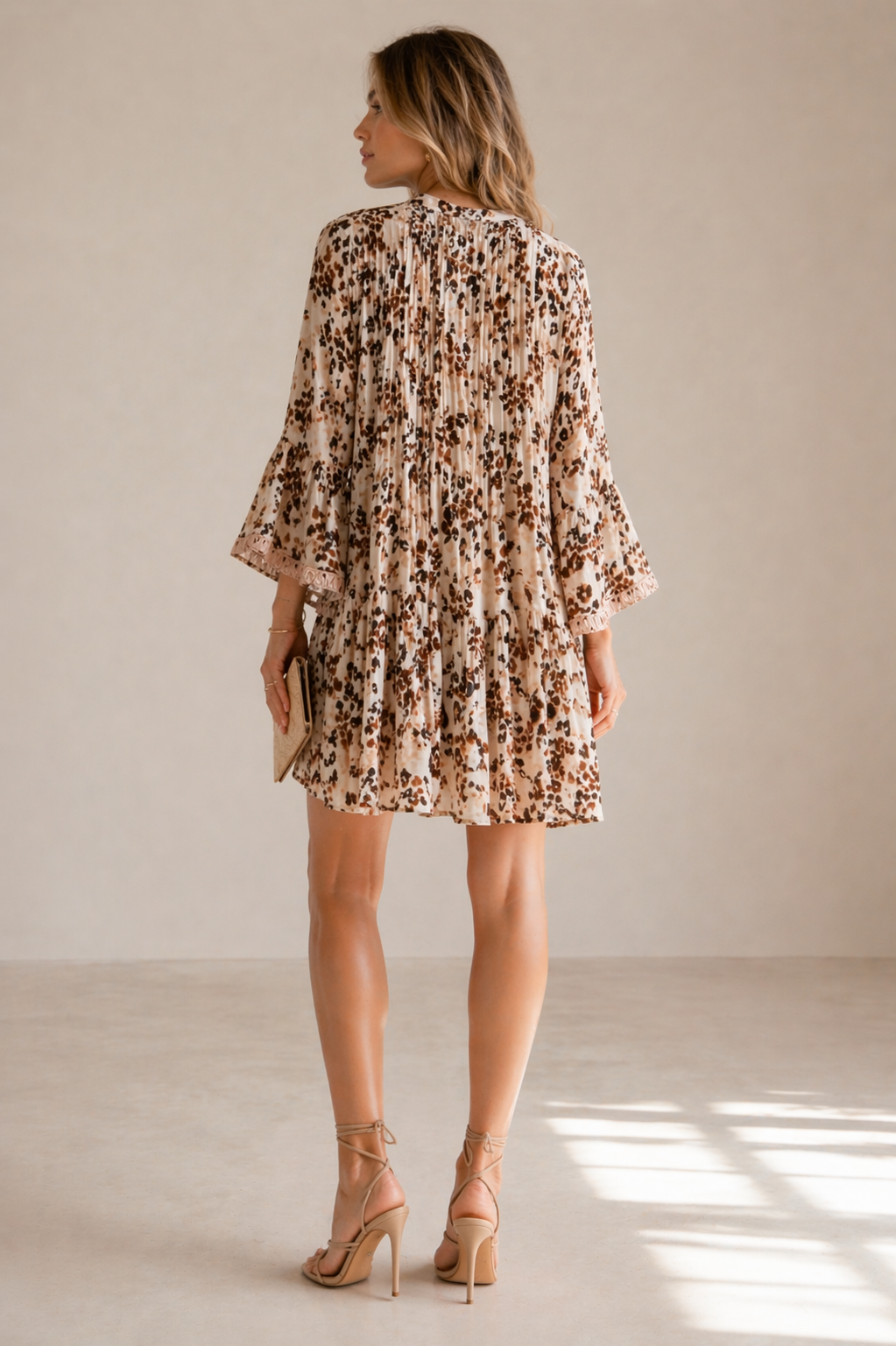 Statement-Kleid „LEOPARD“ CREME | BEIGE | BRAUN | ROSA