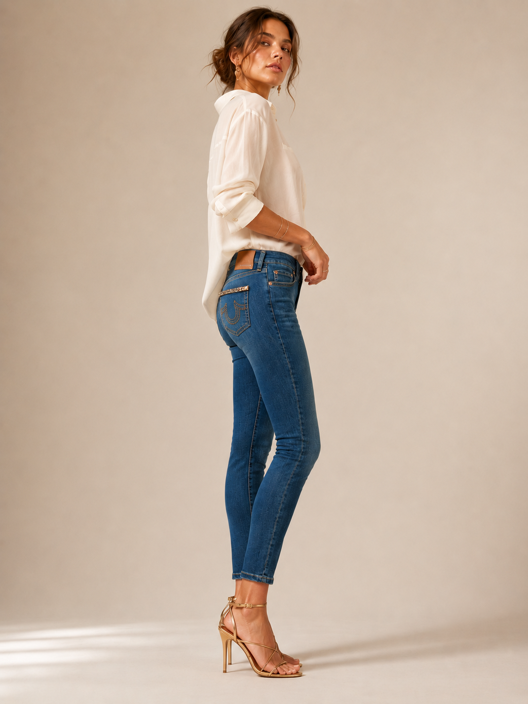 Glamour-Jeans „Halle“ Blau