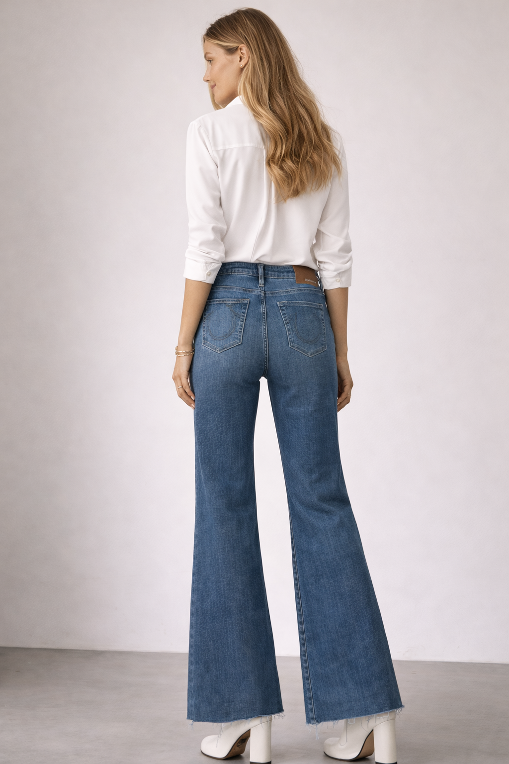 Jeans „Mija | Flared“ Blau