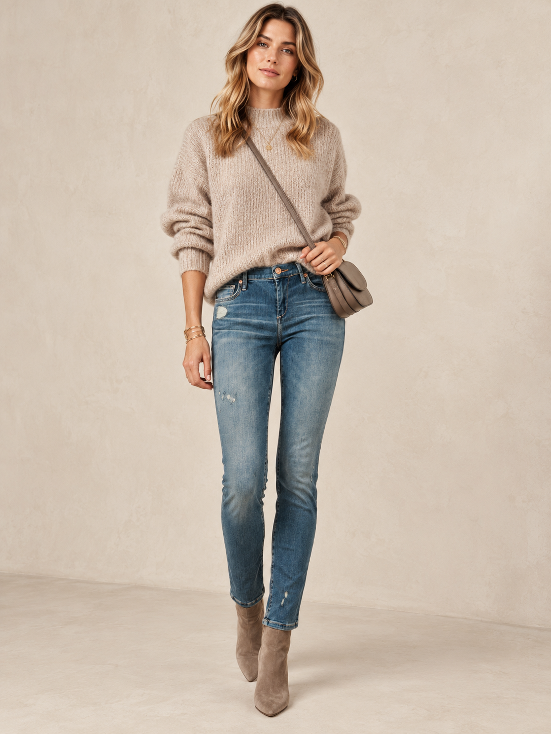 LÄSSIGER STATEMENT-CHIC: DIE SKINNY-JEANS „HALLE DEEP BLUE“ VON TRUE RELIGION / FRONTANSICHT