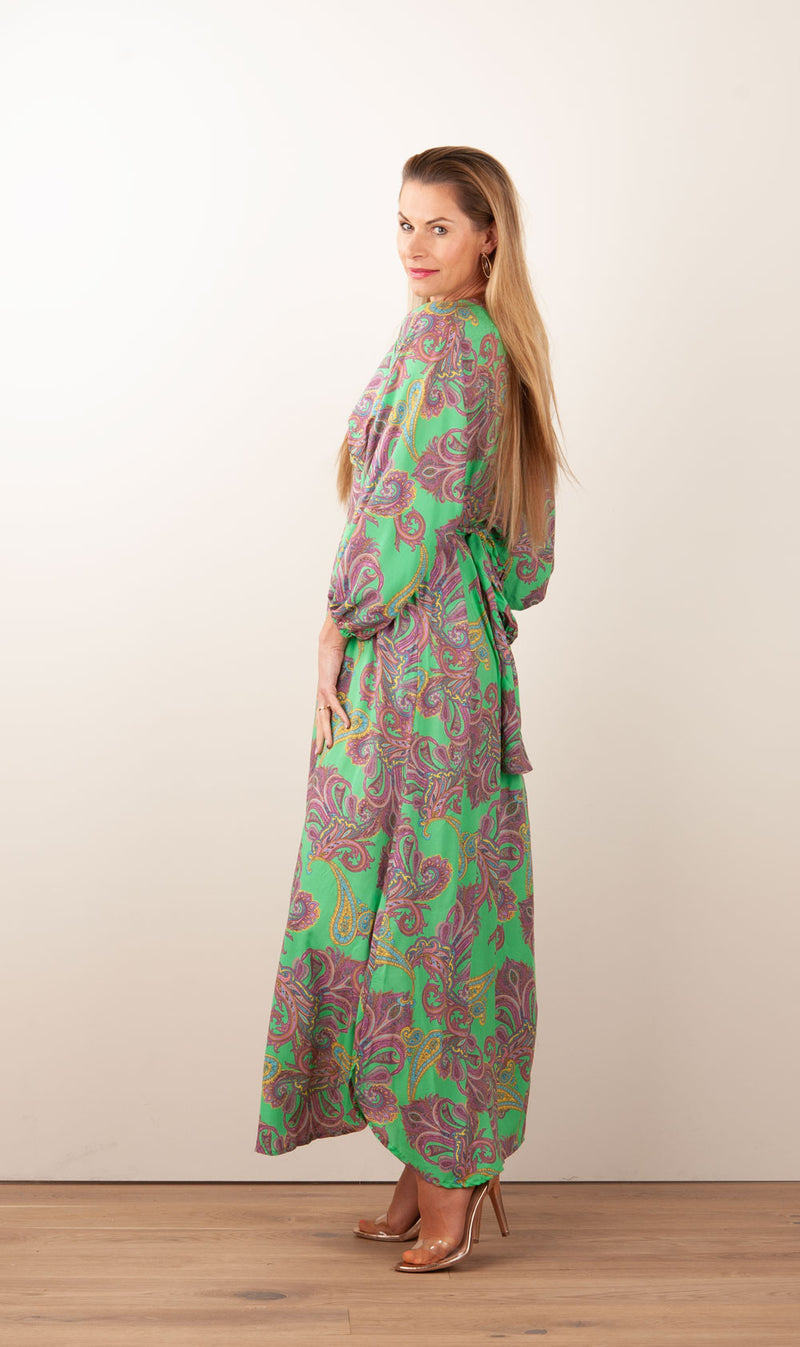 Kleid „Cecilia“ Grün | Multicolor
