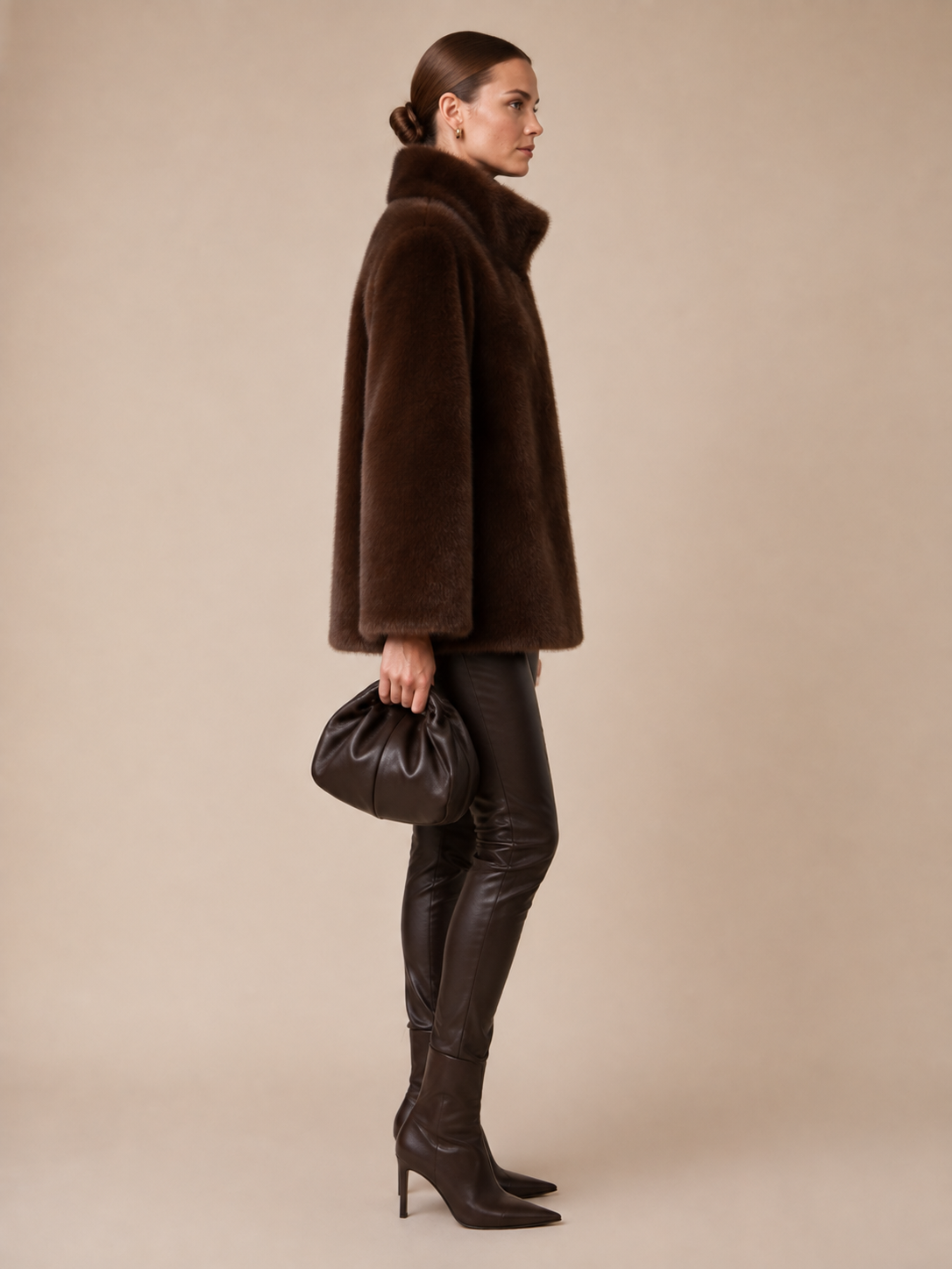 Artico Kuschelige Fake-Fur-Wendejacke Schokobraun - Outfit-Inspiration