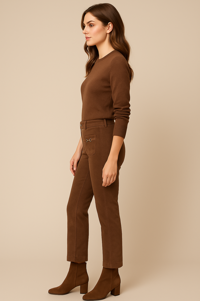 Hose „Farah Patched Pocket“ Braun