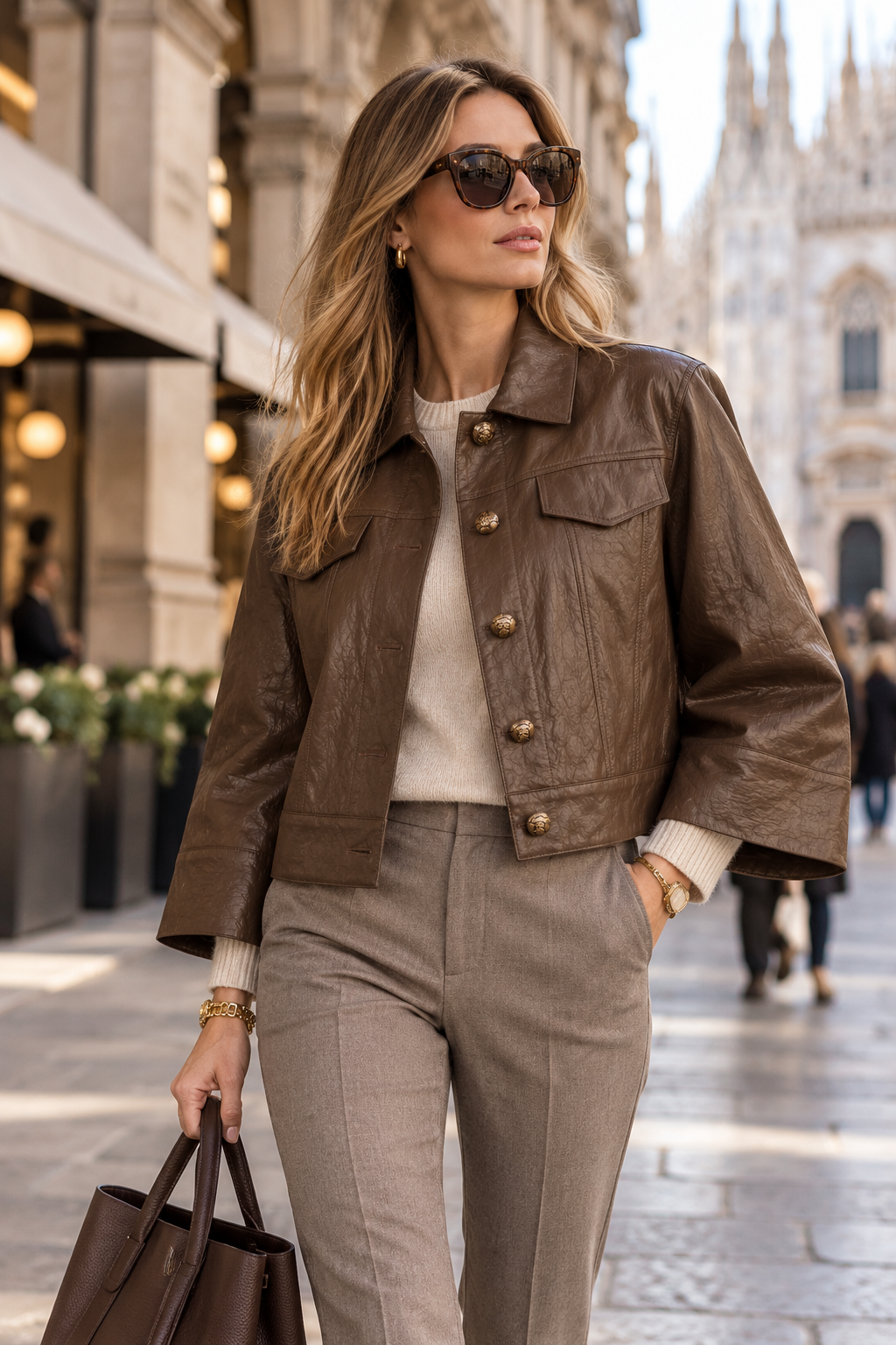 Erendira Laboratorio / MODERNER ITALIENISCHER CHIC | KASTIGE JACKE OLIVGRÜN / City Milano