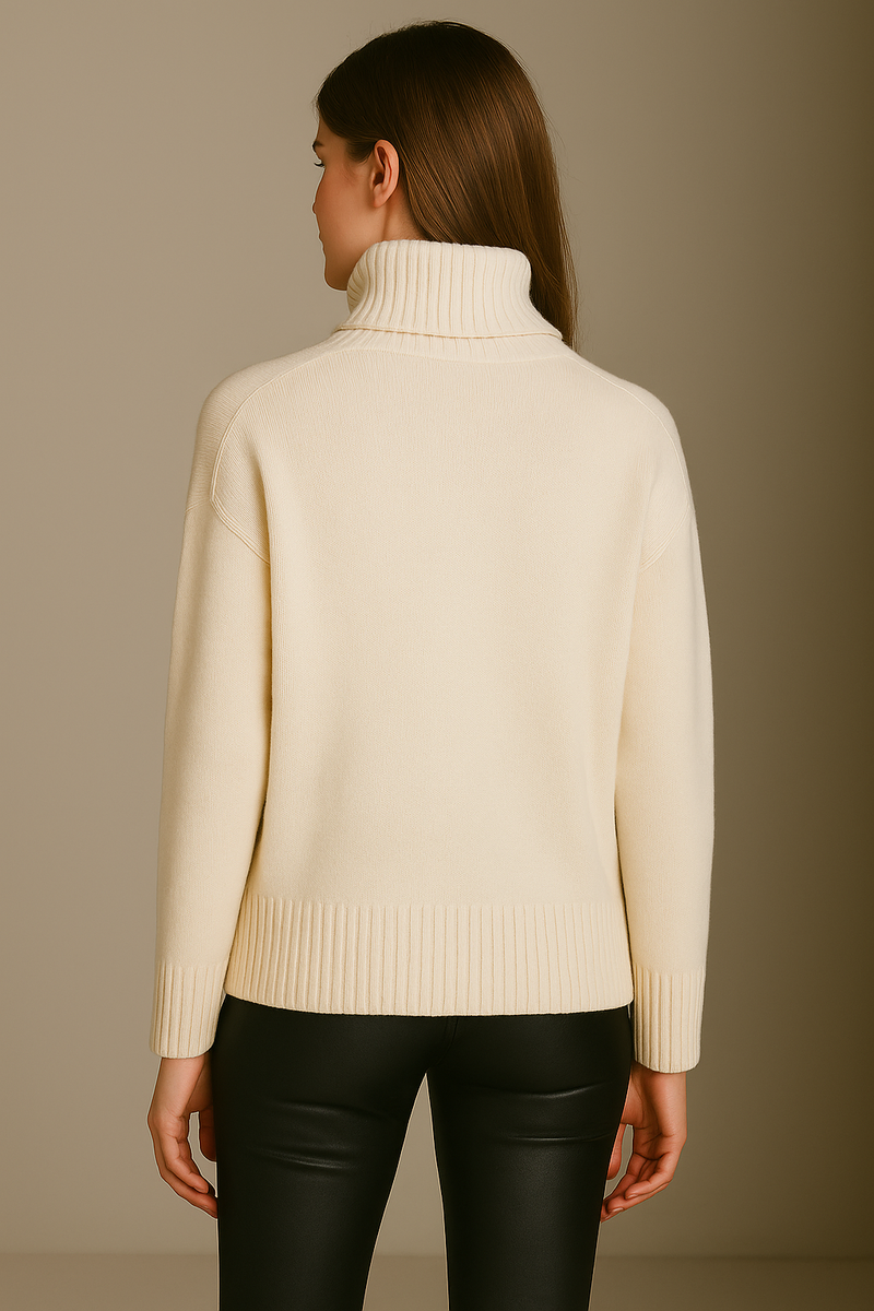 Kaschmir Pullover „Herz“ Offwhite