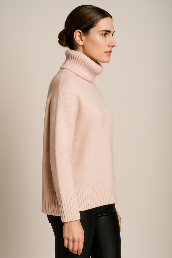 Kaschmir Pullover Hellrosa