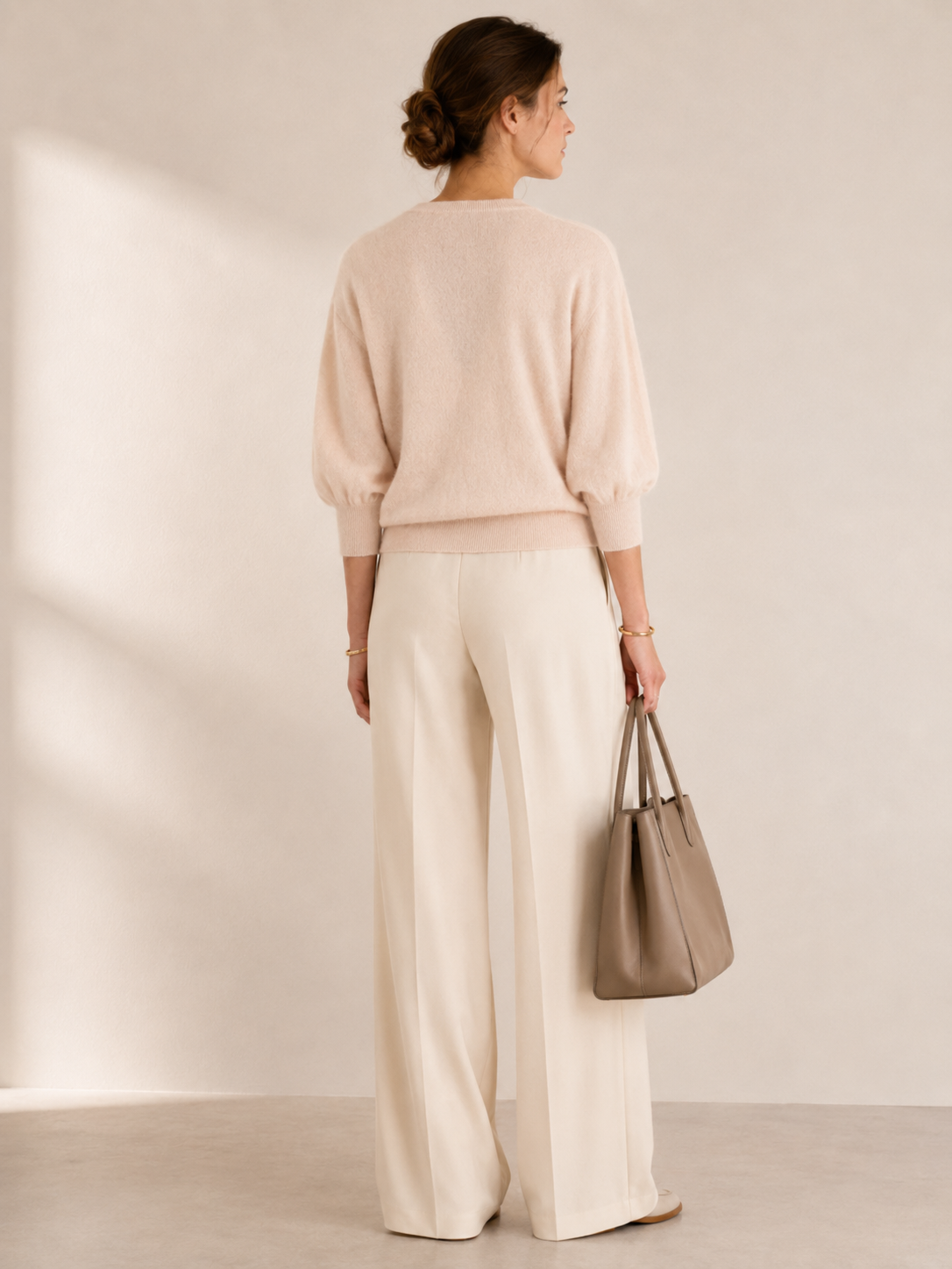 Kaschmir-Pullover „ZARE“ Hellbeige