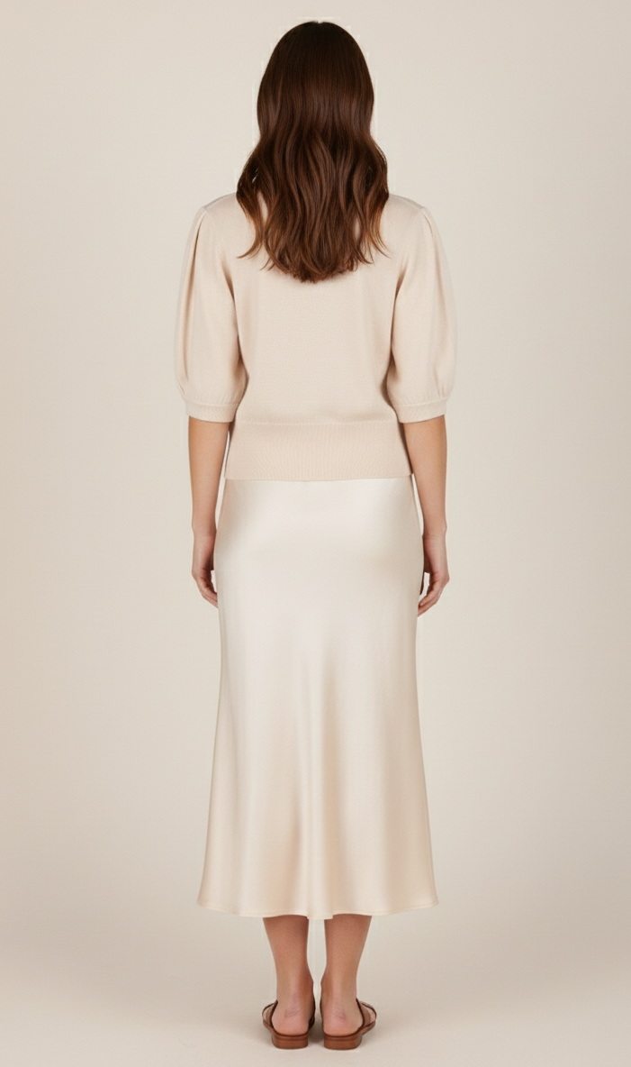 Kurzer Pullover Beige