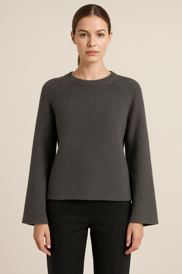 Pullover Melange Anthrazit
