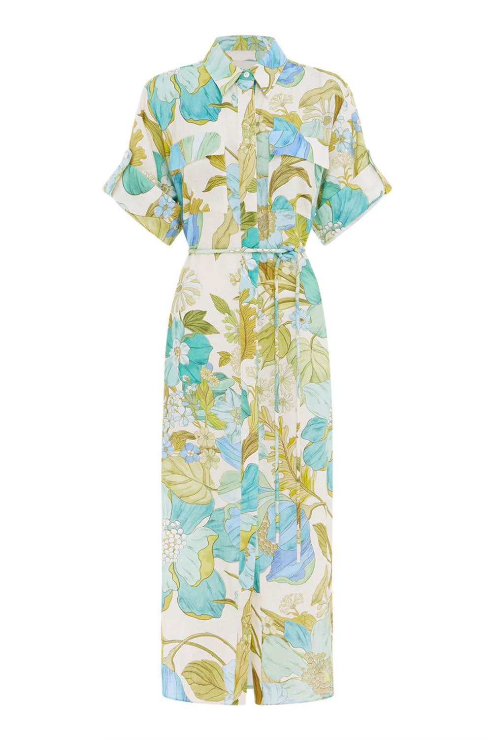Kleid Grün | Blau | Multicolor