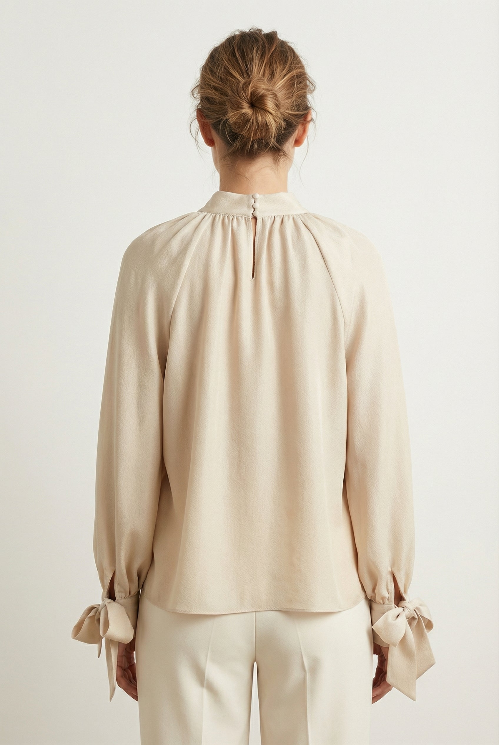 Bluse „Crya“ Beige