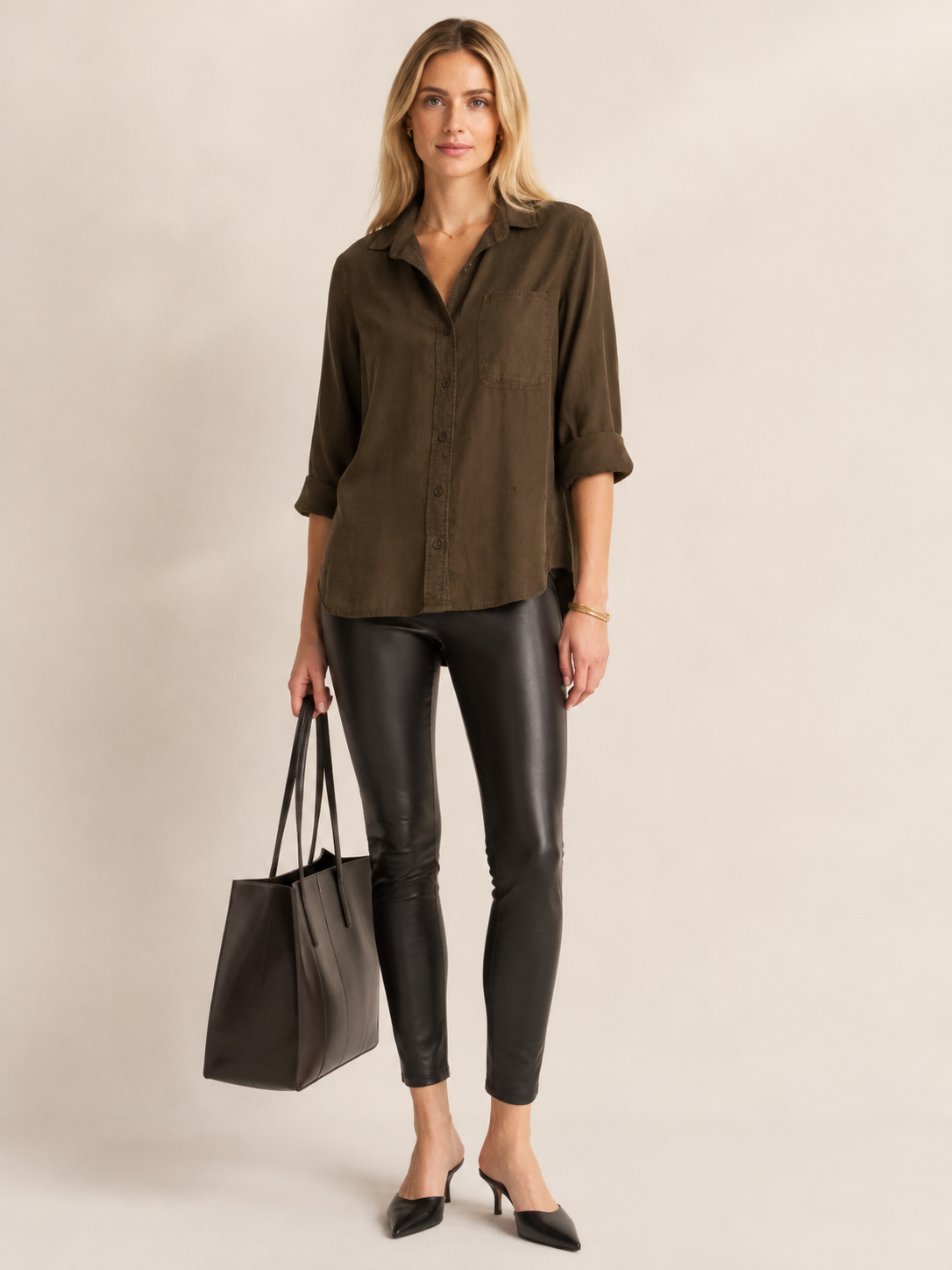 Signature-Hemdbluse Midnight Olive