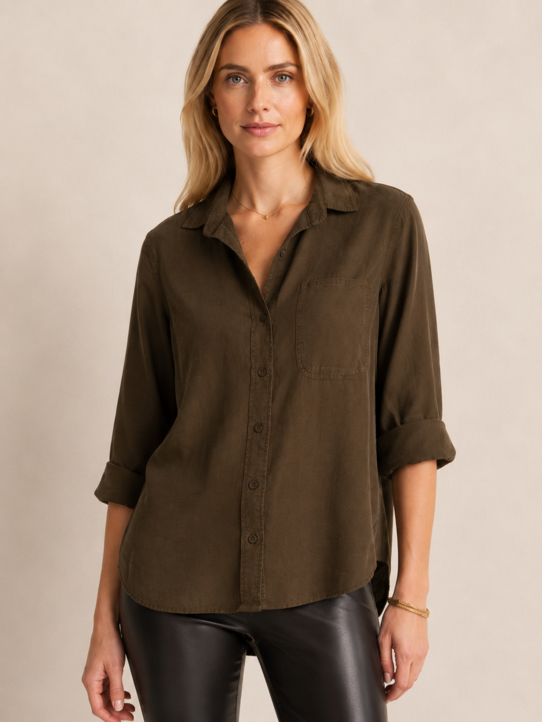 Signature-Hemdbluse Midnight Olive