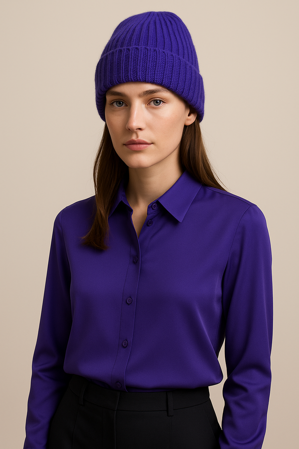 Kaschmir Beanie Lila