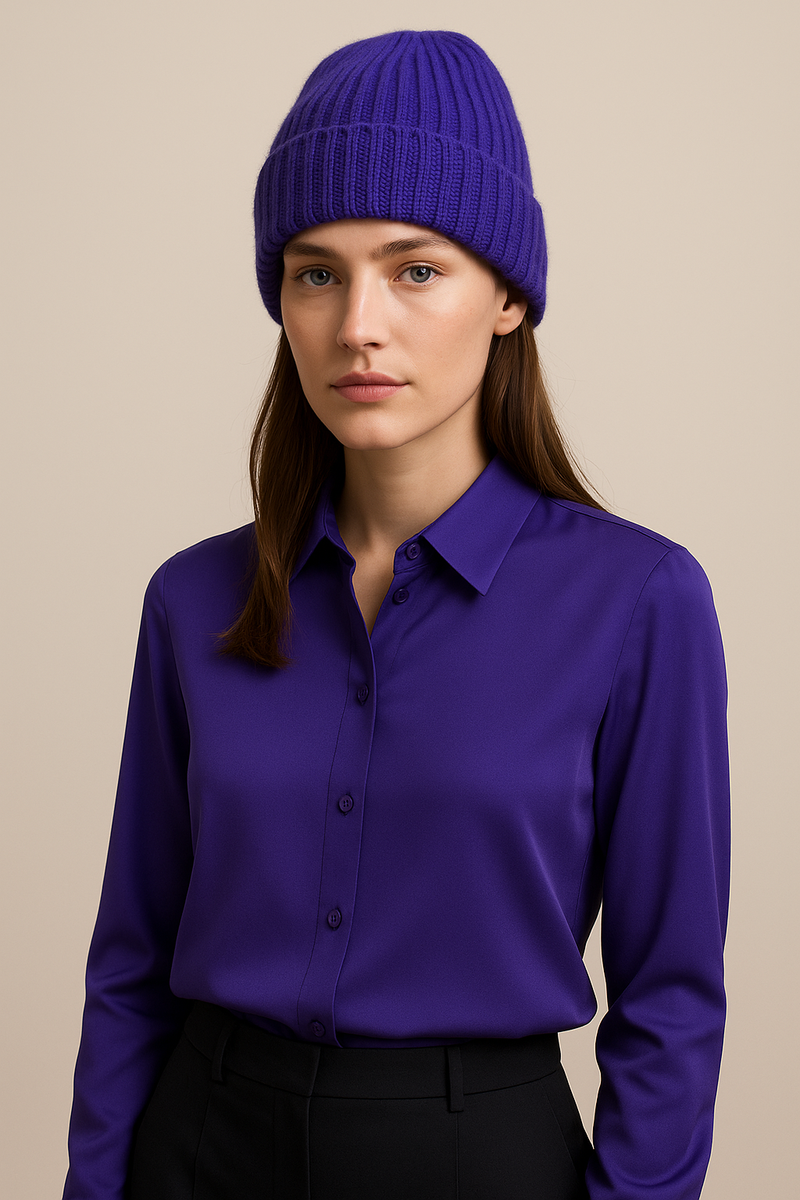 Kaschmir Beanie Lila