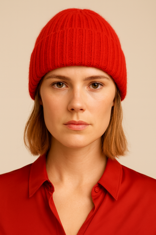 Kaschmir Beanie Rot