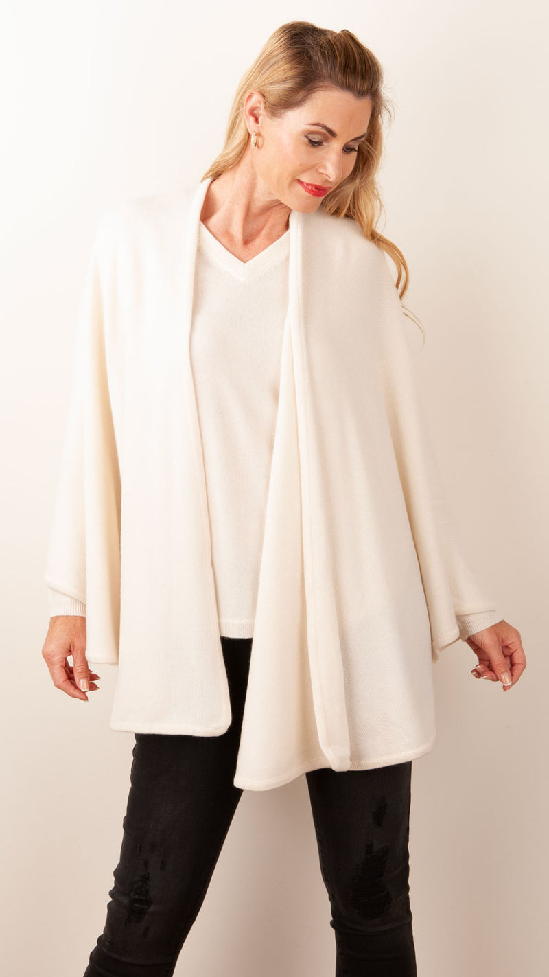 Kaschmir Cape Offwhite