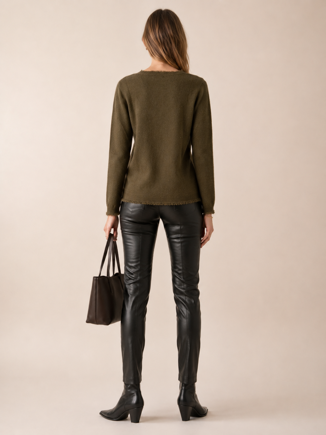 Kaschmir Signature Pullover Oliv