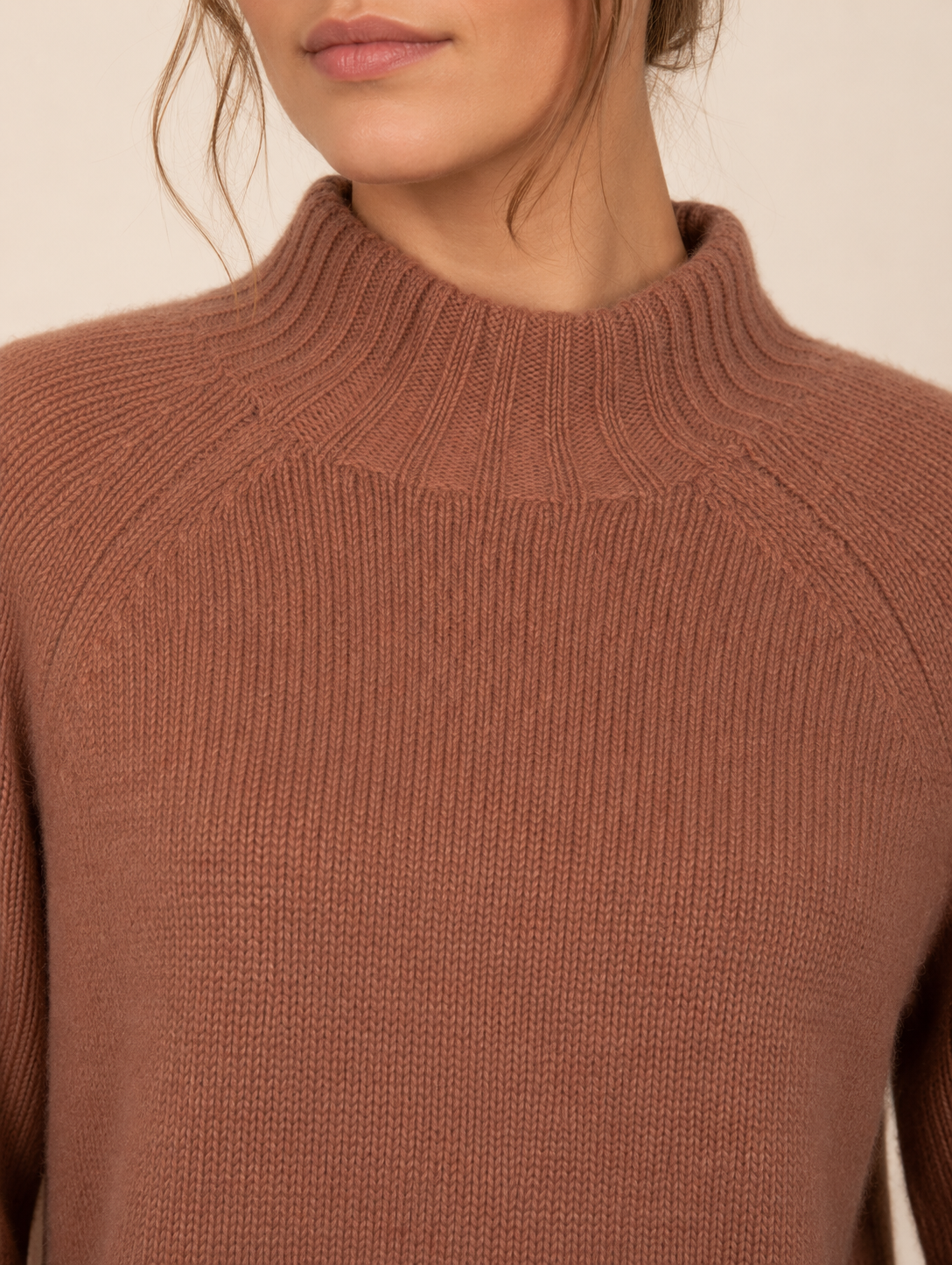 Kaschmir-Pullover Braun/Terrakotta