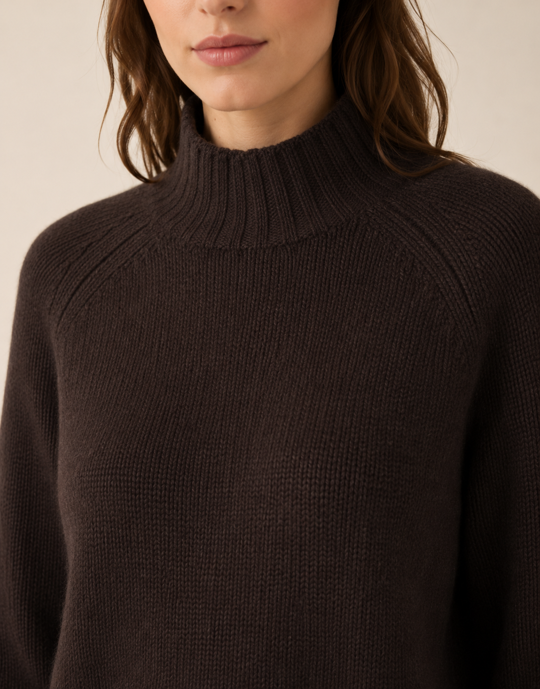 Kaschmir-Pullover Schokobraun