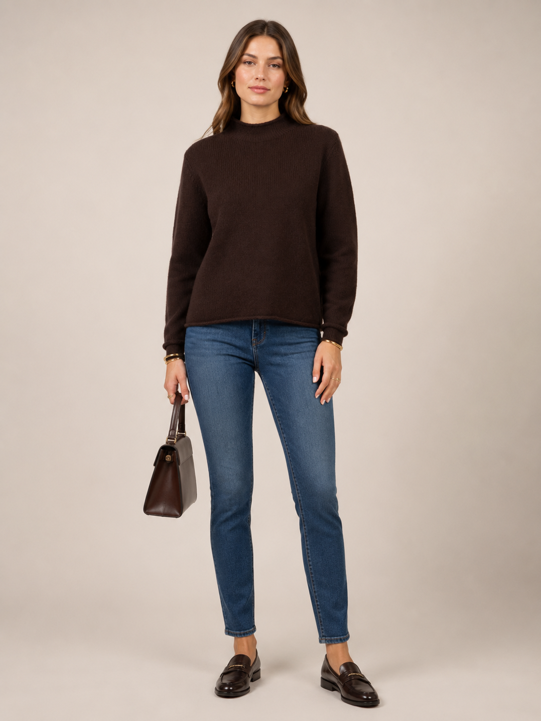Kaschmir-Pullover Chocolate Brown