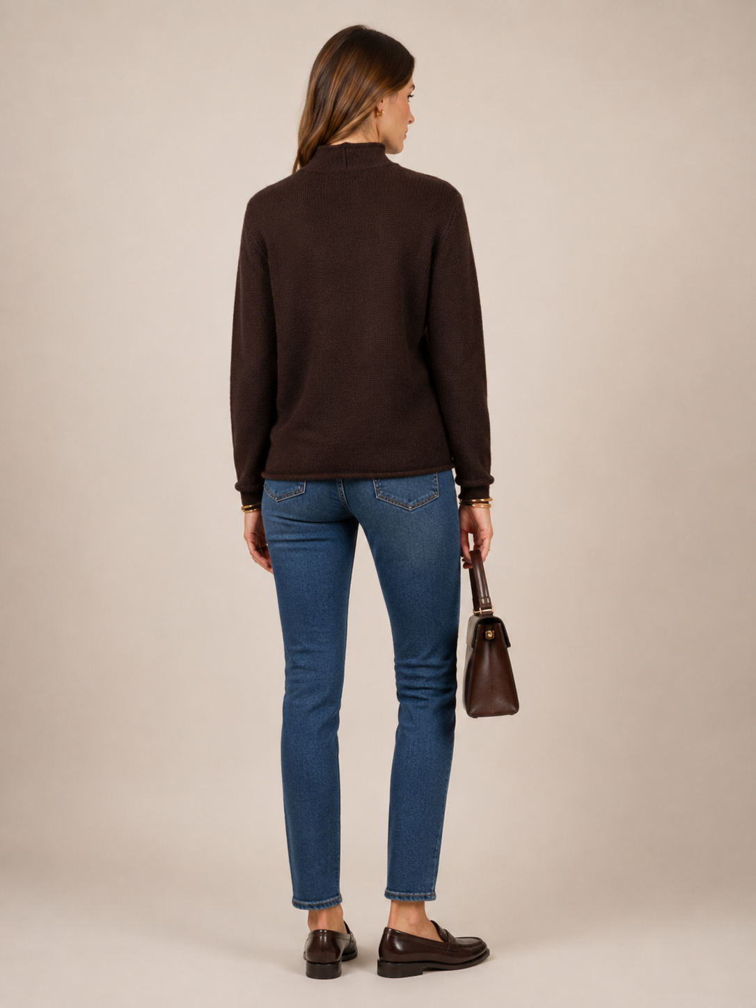 Kaschmir-Pullover Chocolate Brown