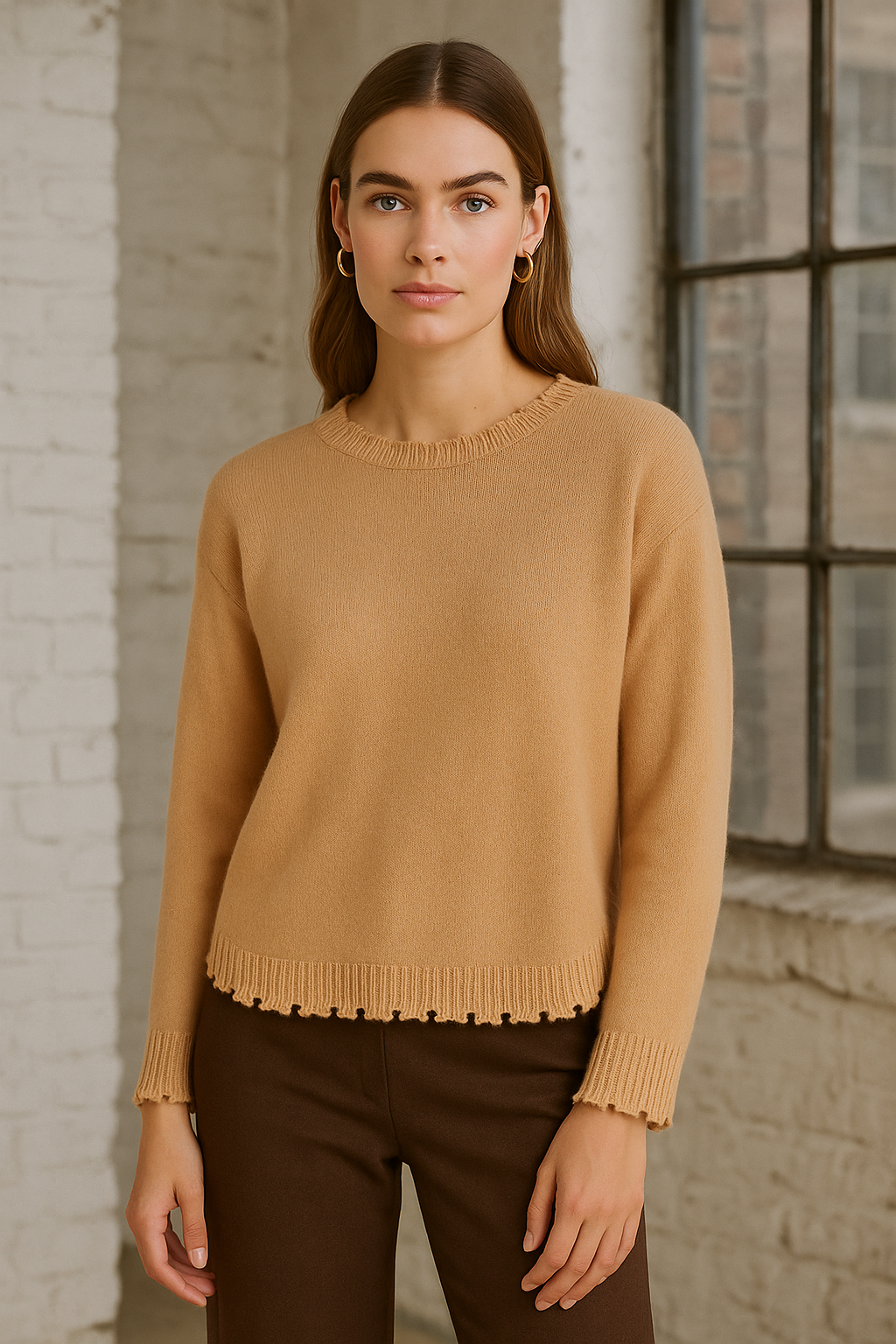 Kaschmir Pullover Camel