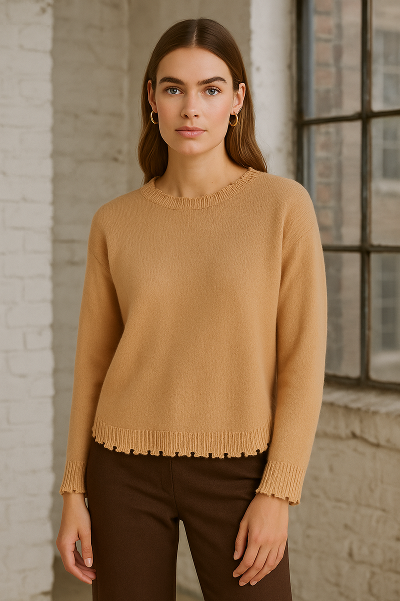 Kaschmir Pullover Camel
