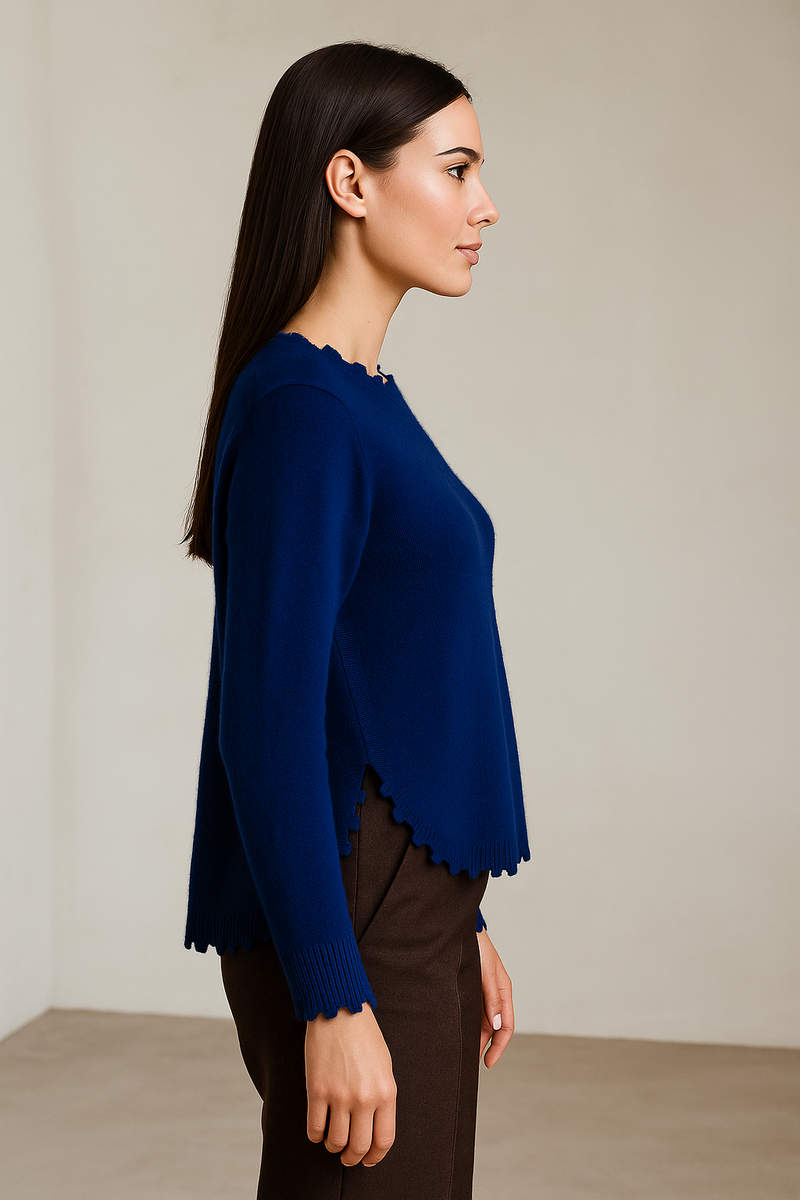 Kaschmir Pullover Dunkelblau