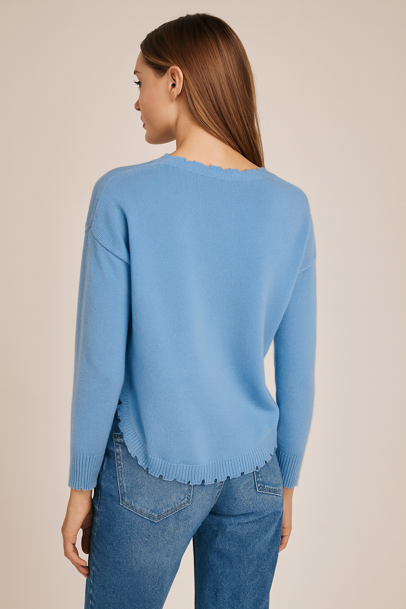 Kaschmir Pullover Hellblau