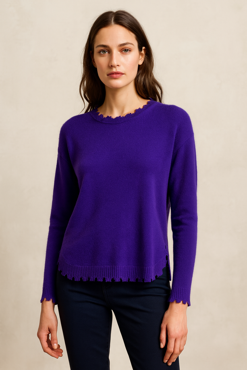 Kaschmir Pullover Lila