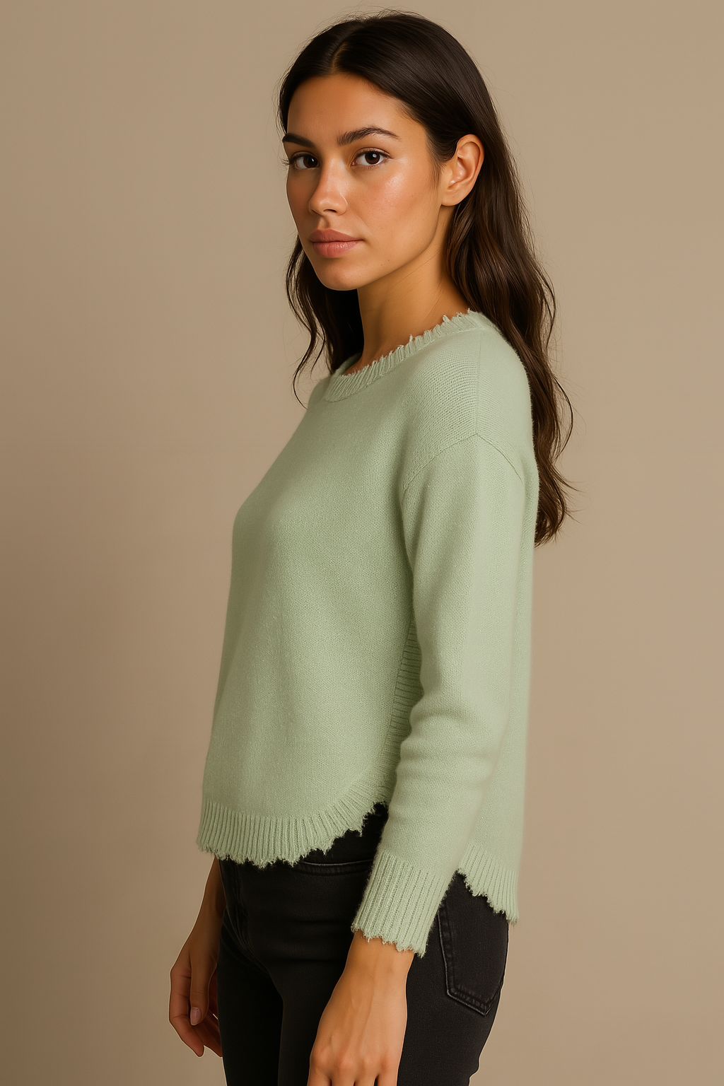 Kaschmir Pullover „Lurex“ Mint