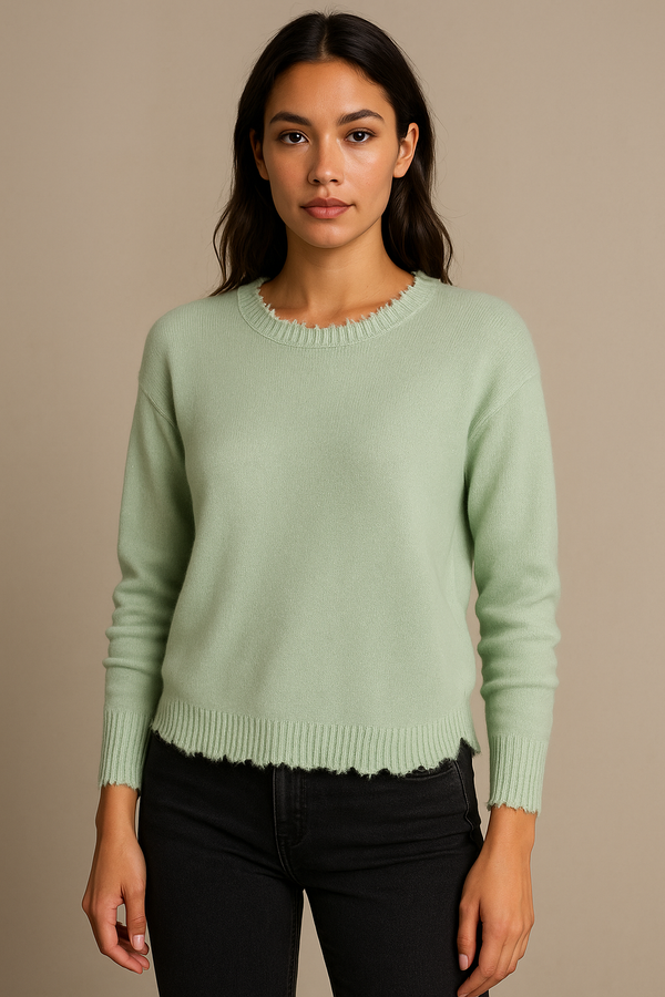 Kaschmir Pullover „Lurex“ Mint