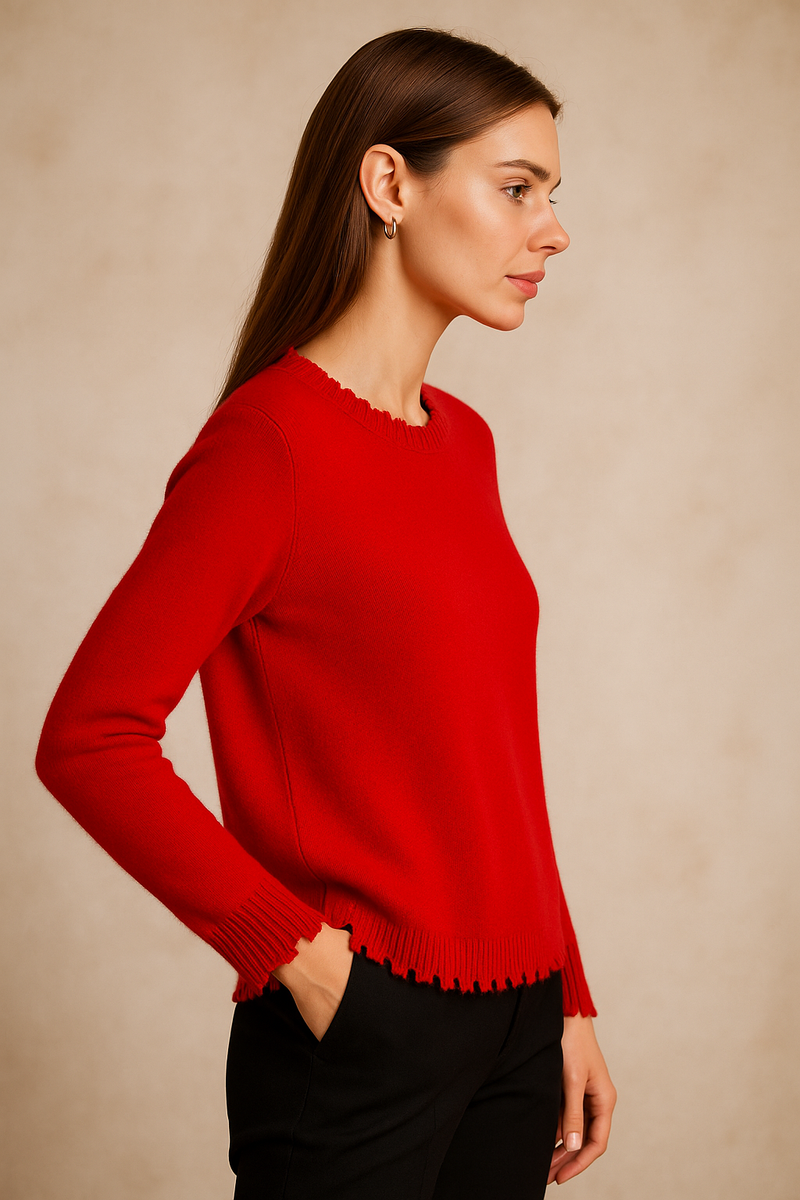 Kaschmir Pullover Rot