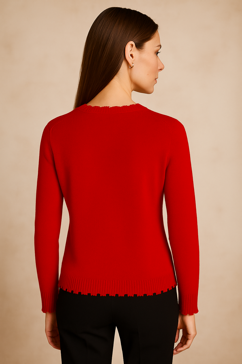 Kaschmir Pullover Rot