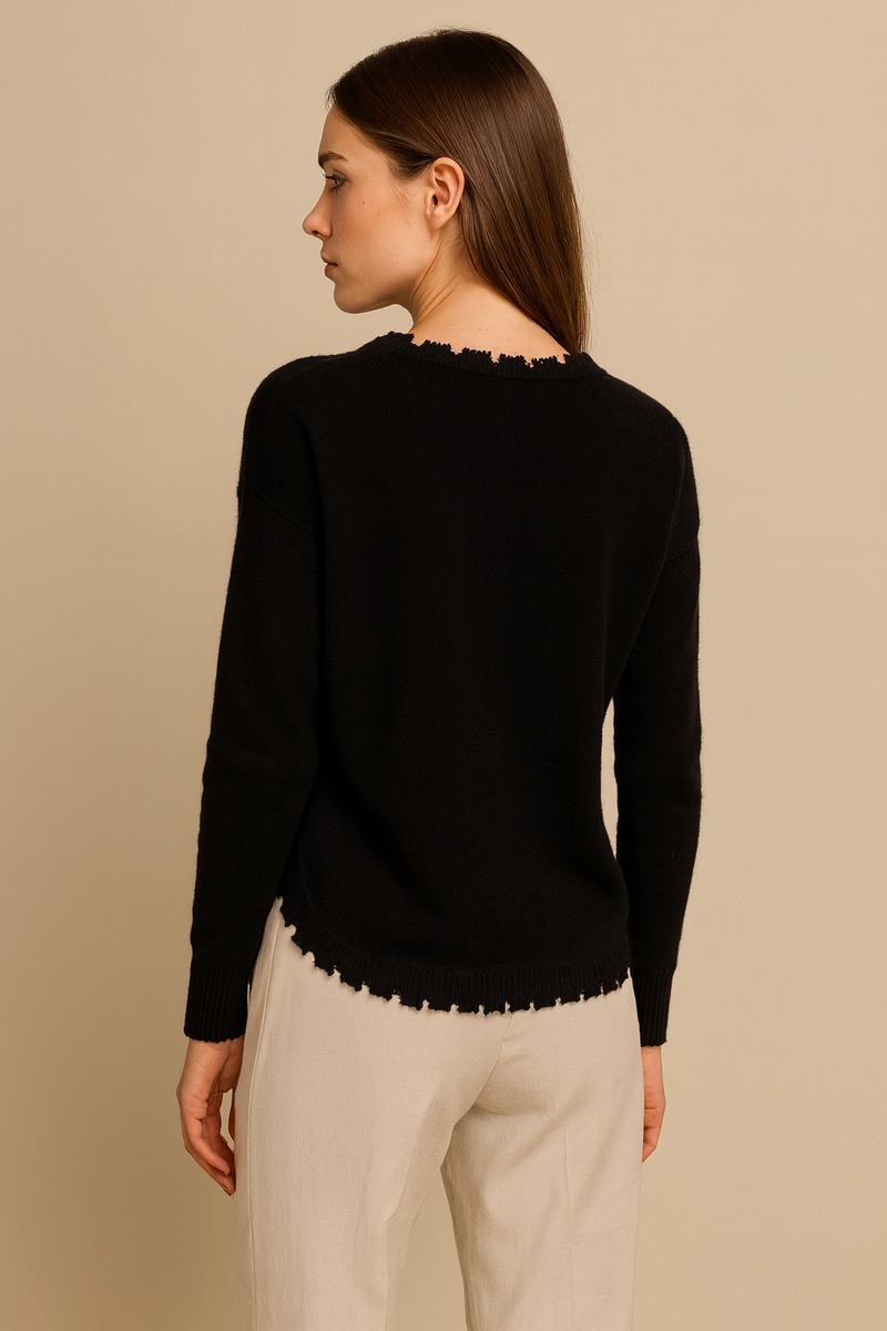 Kaschmir Pullover Schwarz