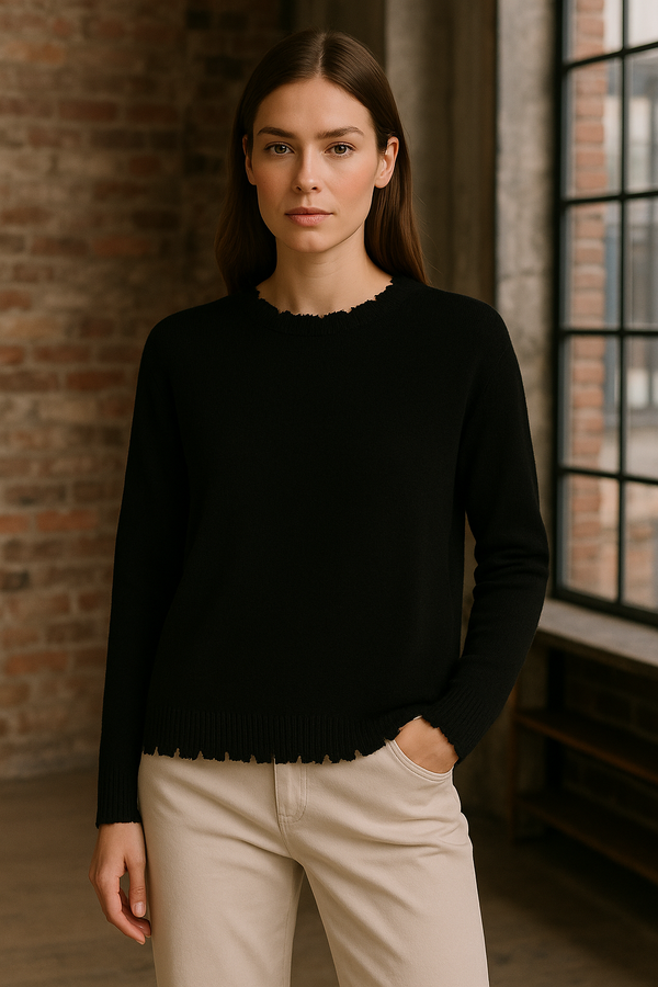 Kaschmir Pullover Schwarz