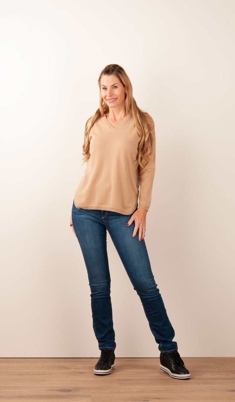 Kaschmir Pullover Camel