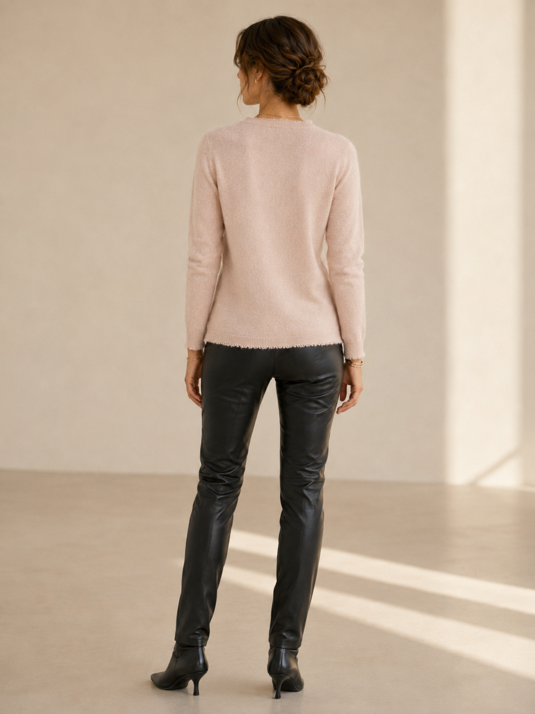 Signature Pullover „Glitter“ Hellbeige