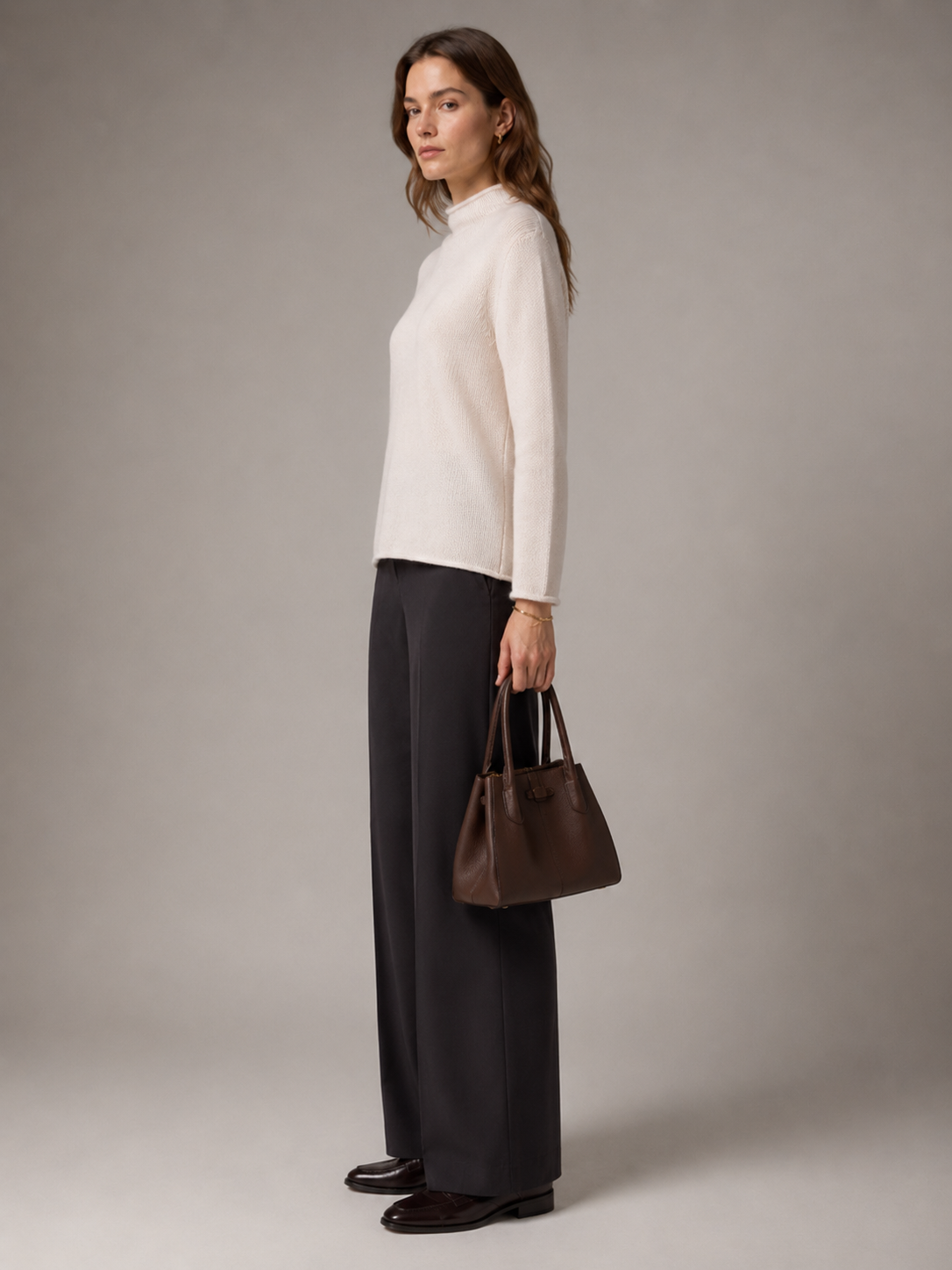 Kaschmir-Pullover Offwhite