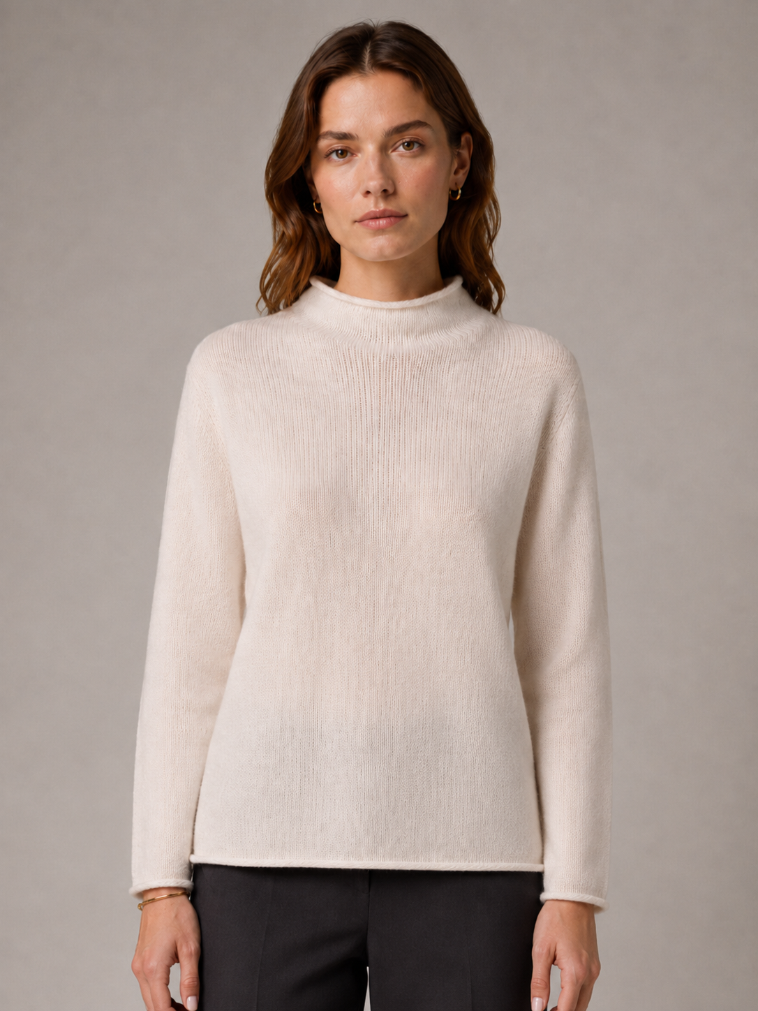 Kaschmir-Pullover Offwhite