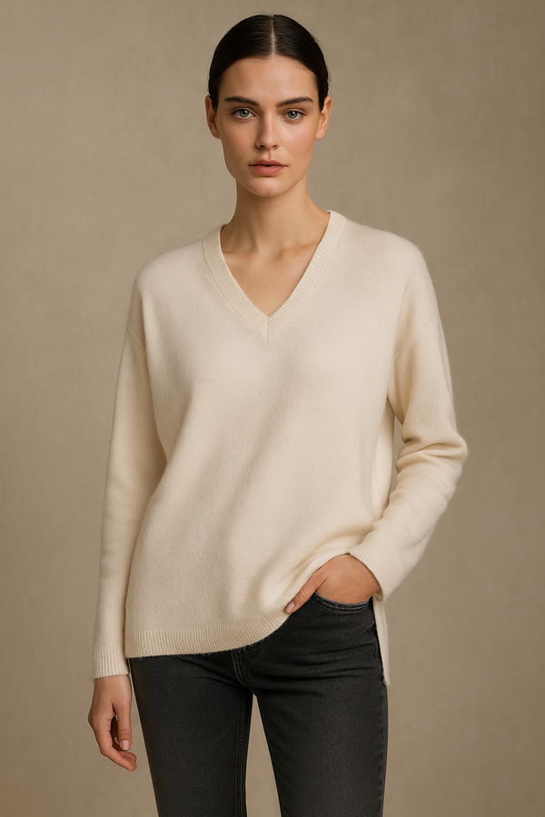 Kaschmir Pullover Creme