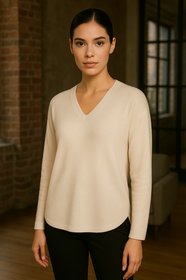 Kaschmir Pullover Creme