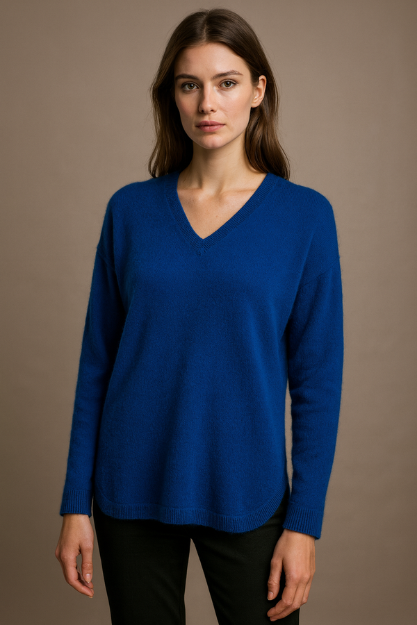 Kaschmir Pullover Blau