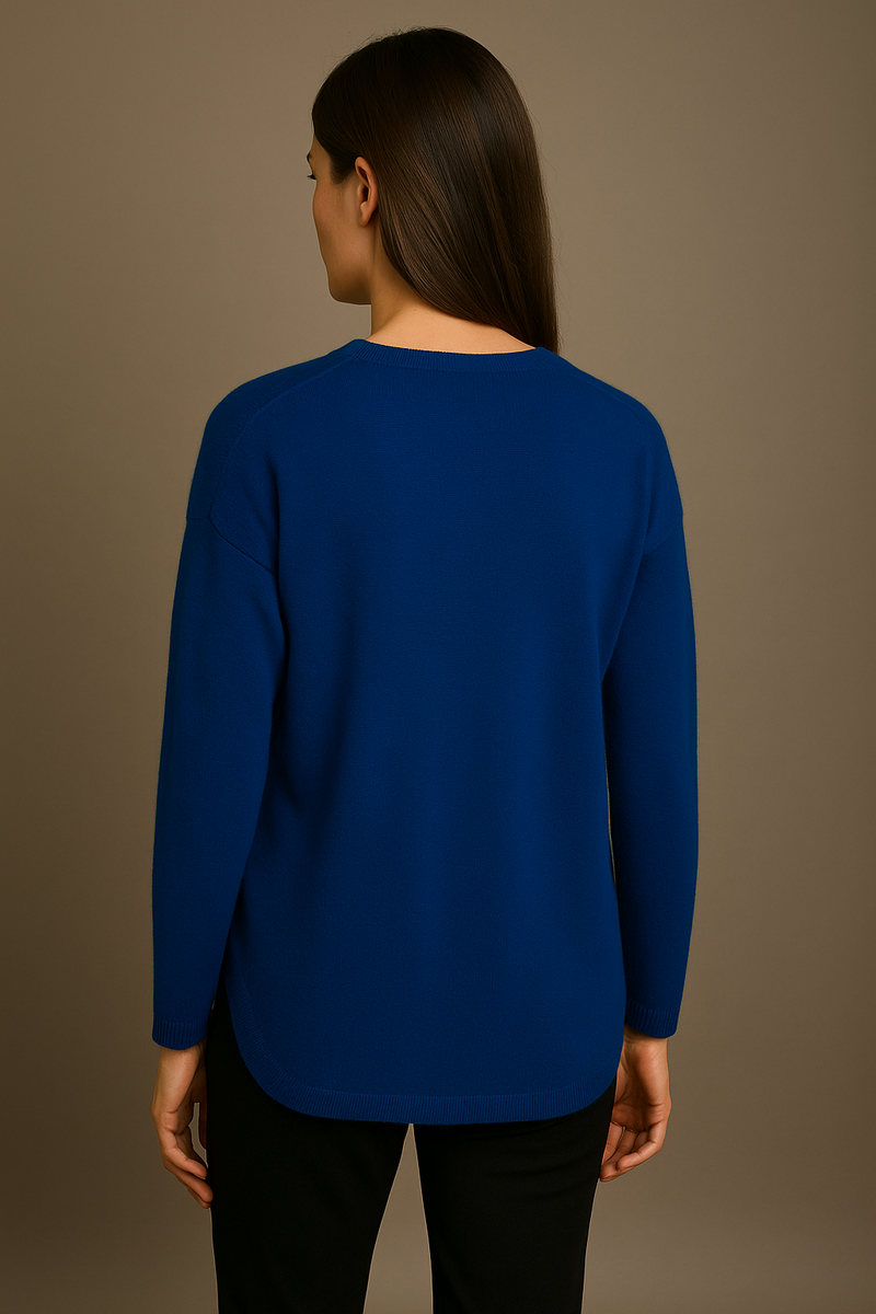 Kaschmir Pullover Blau