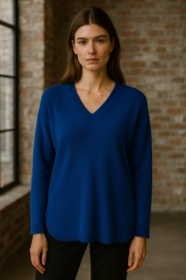 Kaschmir Pullover Blau